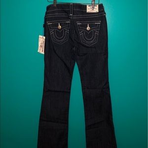 NWT True Religion boot cut swarovski crystal jeans